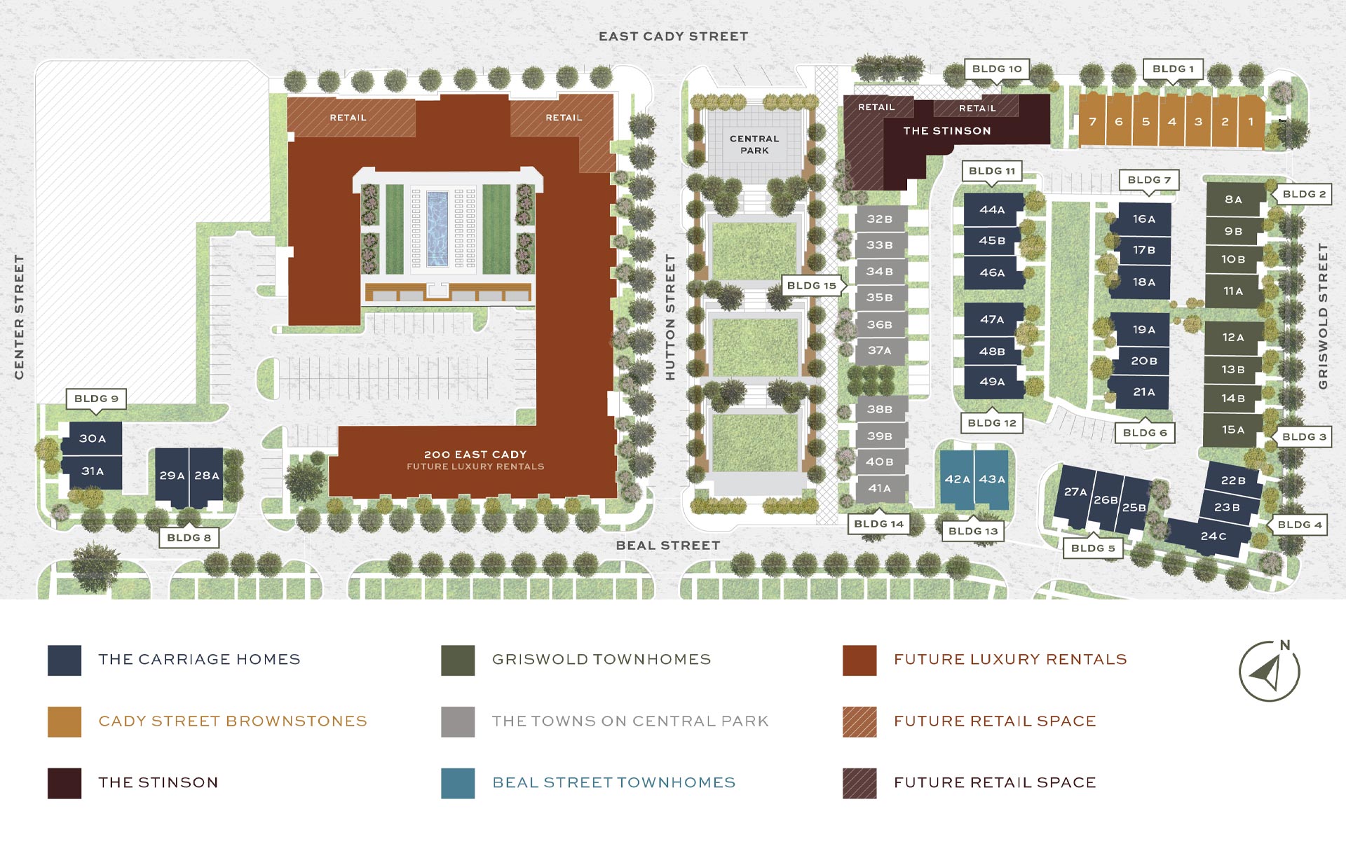 The Downs Site Plan